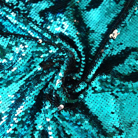 50cm*130cm Mermaid Reversible Sequin Fabric High Density Reversible Double Sided Sequin Cloth ...