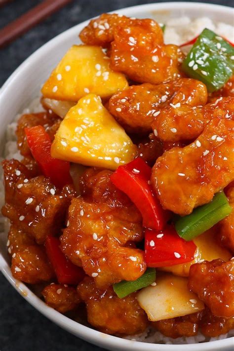 Sweet And Sour Chicken Easy Chinese Recipes Homemade Chinese Food