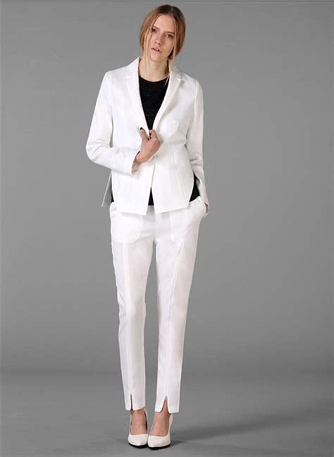 Formal Office Ladies Business Suits For Womencustom Made White Fashion