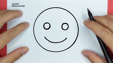 Cómo dibujar un lindo emoji de sonrisa paso a paso