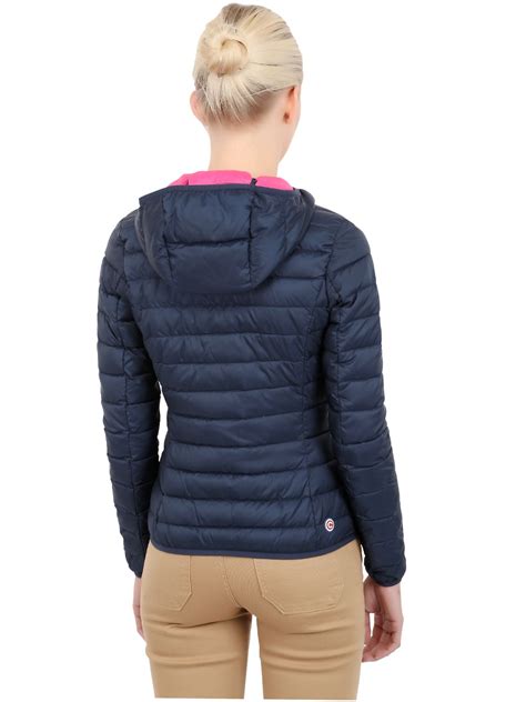 Lyst Colmar Quilted Light Nylon Down Jacket In Blue
