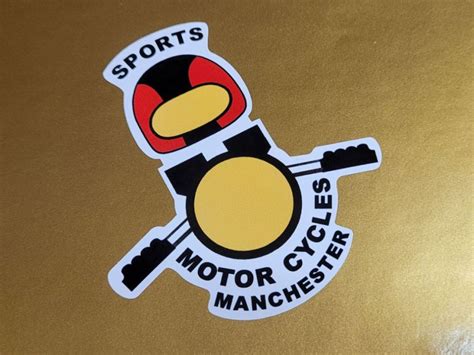 Sports Motorcycles Manchester Shaped Stickers 175 Pair
