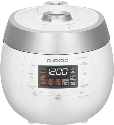 Cuckoo CRP RT1008F Rice Cooker White Silver With Display Conrad Com