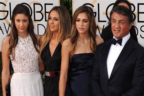 Sylvester's middle daughter said she's. Sylvester Stallone's daughters stole Liam Hemsworth's number