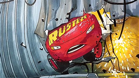 Draw Cars 3 Lightning Mcqueen Simulator Crash Drawing And Coloring