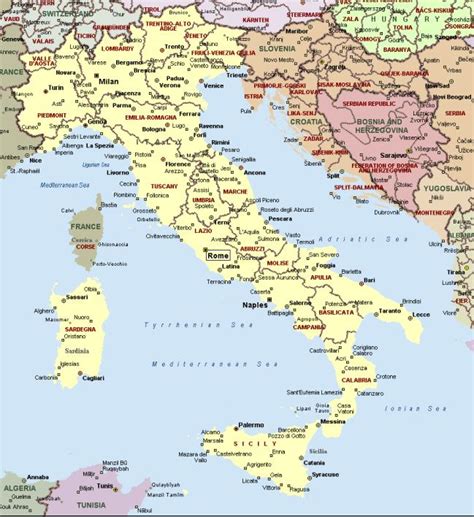 Harta Italia Harta Rutiera A Italiei Harta Turistica Italia Harti On