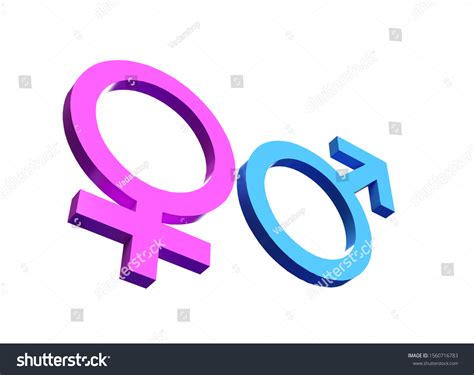 female male gender symbol isolated 3d stock illustration 1560716783 shutterstock