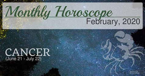 The answer will be calculated astrologically and combined with a card of the ancient lenormand tarot. Cancer Monthly Horoscope