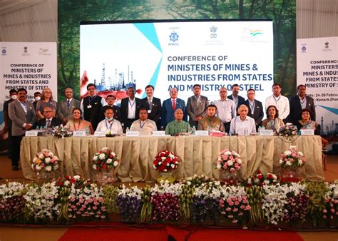 Union Minister Of Steel Inaugurates Conference Of Ministers Mines And
