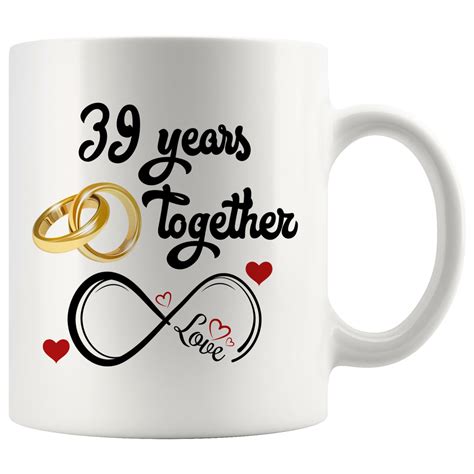 39th Wedding Anniversary T For Him And Her 39th Etsy