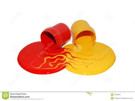 Tetrads, such as yellow and violet paired with green and red, use rich values that are often hard to harmonize. Two Cans Of Paint Upside Down, Mix Royalty Free Stock ...