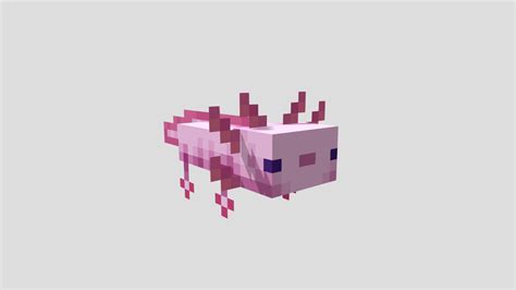 Minecraft Axolotl 3d Print Model Axolotes Mexicanos Explore Tumblr