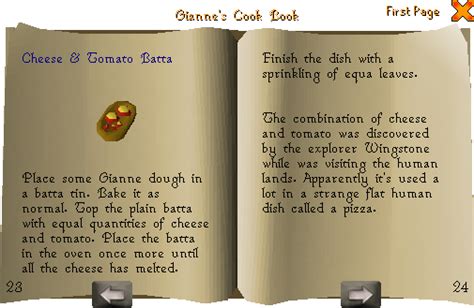 Filegiannes Cook Book Interface 12png Osrs Wiki
