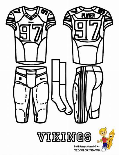 Coloring Vikings Pages Minnesota Football 49ers Uniform