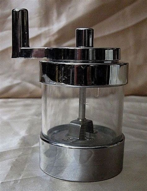 Wm Bounds Original Twist Mill Chrome And Clear Acrylic Pepper Grinder 2