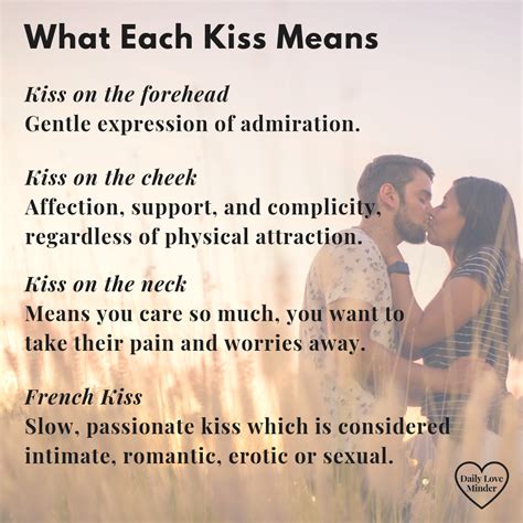Types Of Kisses And What They Mean Tag Them For A Kiss