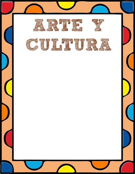 Caratulas De Arte Y Cultura 【faciles A Mano