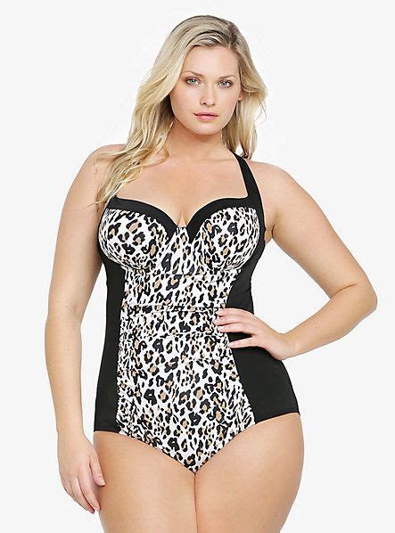 Leopard Natural Support One Piece Swimsuit Torrid Plus