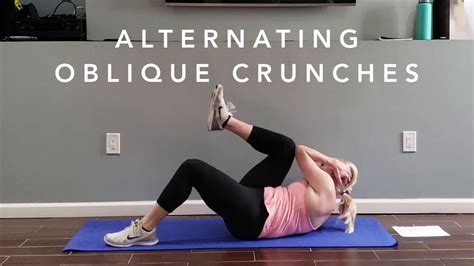 ALTERNATING OBLIQUE CRUNCHES - YouTube