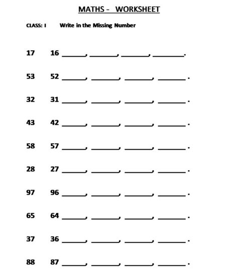 6 Best Images Of Fill In Number Line Worksheet Number Line Worksheets
