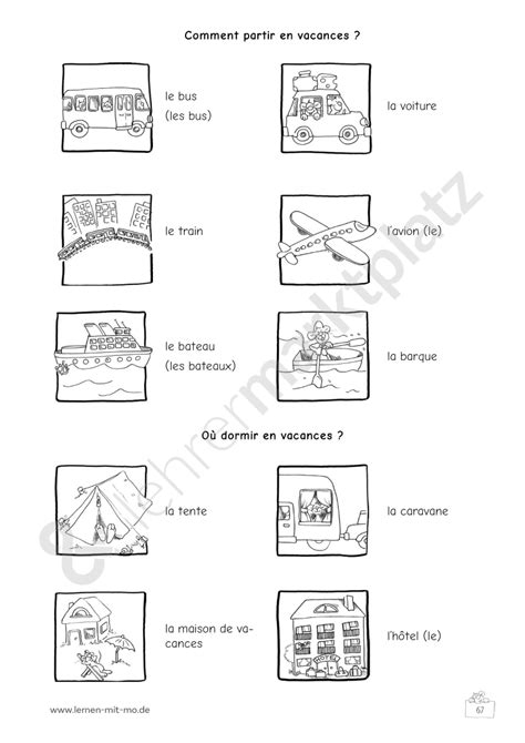 Französisch Lernen Mit Mo Teil 5 Unterrichtsmaterial Im Fach Französisch Französisch