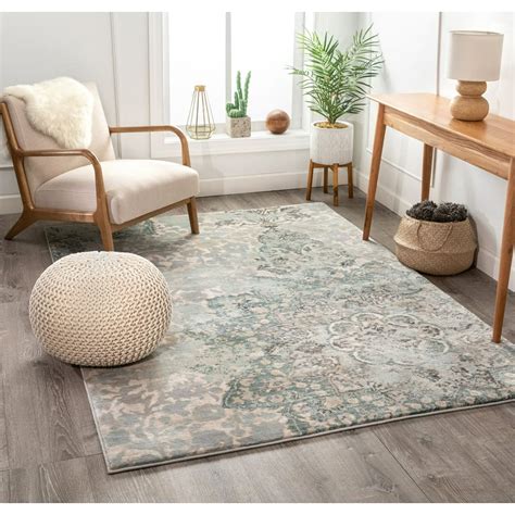 Well Woven Stella Blue Eclectic Medallion Modern Area Rug 5x7 53 X 7