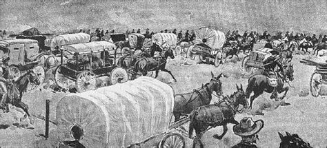 Mad Rush Of Wagons Horses And People In The Oklahoma Land Rush Of 1893