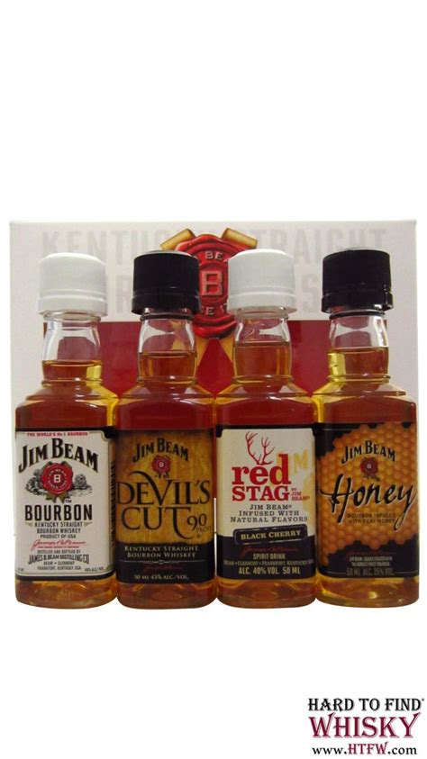 Maybe you would like to learn more about one of these? Jim Beam - 4 x Minatures Family Pack Whiskey
