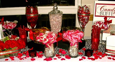 Red and Black Table Decorations | Candy Buffets by CW distinctive