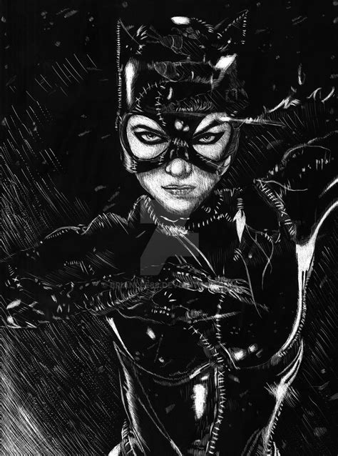 Michelle Pfeiffer Catwoman Scratchboard By Brianlee88 On Deviantart
