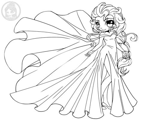 Chibi Elf Coloring Pages Princess Coloring Pages