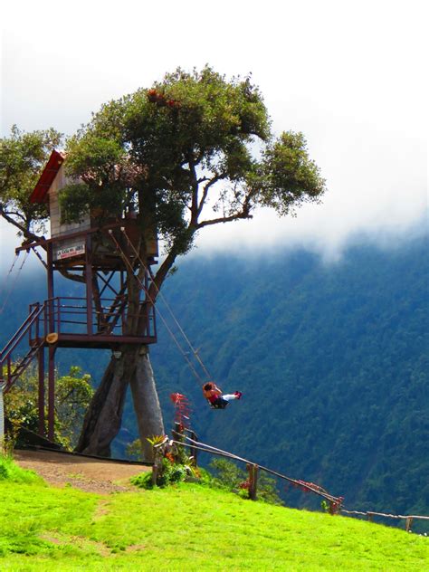 Casa Del Arbol Baños Ecuador Swing