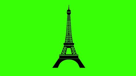 Green Screen Eiffel Tower Paris France Youtube