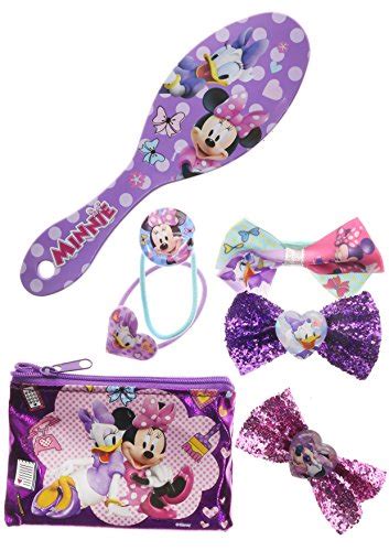 Townleygirl Minnie Mouse Hair Set Includes Hair Brush Hair Bows And