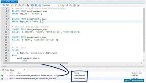 Working With The Left Join In Sql 365 Data Science