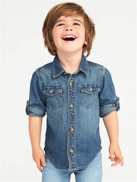 Denim Pocket Shirt For Toddler Boys Old Navy Boys Clothes Sale Kids