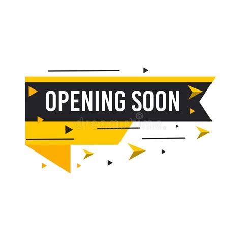 Opening Soon Labels Banners Template Vector Sign Illustration Isolated