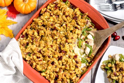 Thanksgiving Casserole With Stuffing More Healthy Holiday Casserole