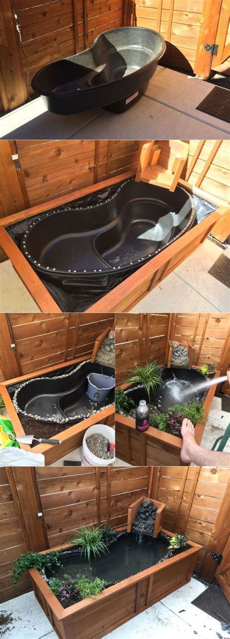 A tub pond is any pond under about 50 gallons that is made of something rigid. How to Turn Old Bathtub into a Natural-Looking Pond ...