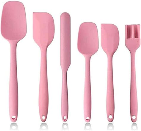 Set Of 6 Silicone Spatulas For Cooking Highly Heat Resistant Bpa Free
