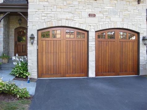 Deciding On Refinishing Wood Garage Doors The Milky Look Or The Wow