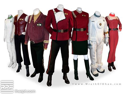 The Wide Range Of Starfleet Uniforms From The Tos Movie Era Rpf