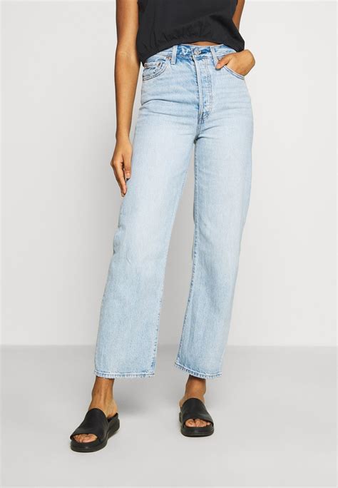 Levis® Ribcage Straight Ankle Straight Leg Jeans Middle Roadlight