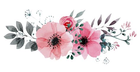 Flores Png Tumblr Flower Pink Flowers Background Pink Watercolor Flower