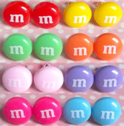 Live stream plus station schedule and song playlist. Kitsch M&M stud post earrings in red yellow green orange purple blue and pastel or hot pink on ...