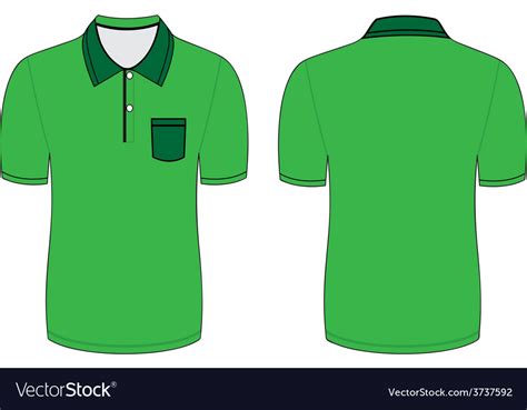 Download Green polo t shirt Royalty Free Vector Image - VectorStock