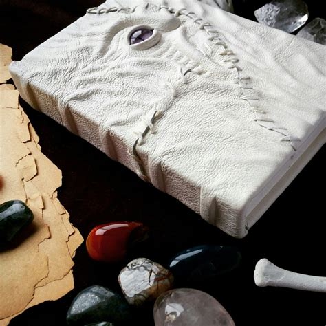 How to make a leather grimoire. My first grimoire made of white leather! One of a kind! | Homemade books, Handmade books, Book ...