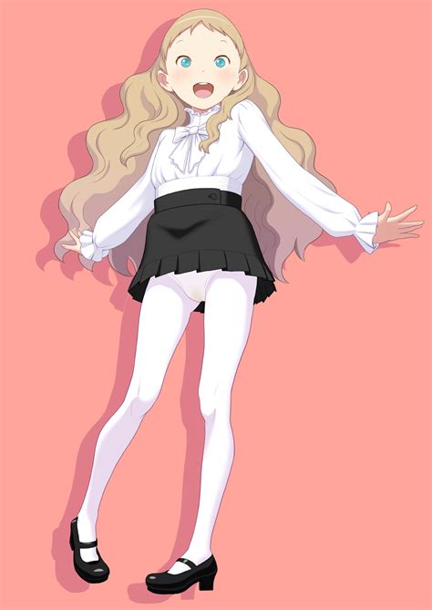 Takatou Sora Aurore Original Highres 1girl Black Skirt Blonde Hair Blush Cameltoe Flat
