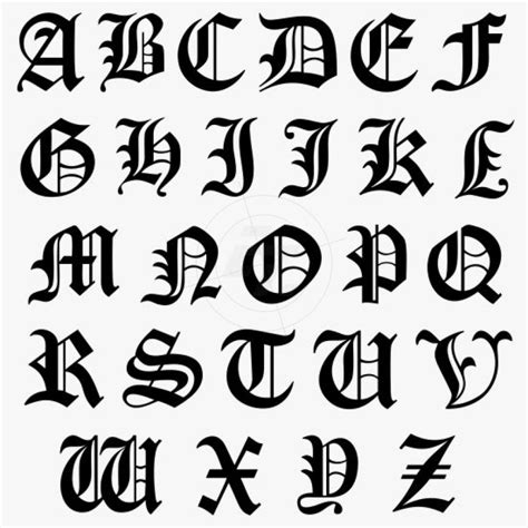 Old English Letters Drawing At Free For Personal Use