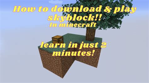 How To Install And Play Skyblock In Minecraft Youtube